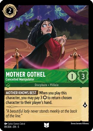 Mother Gothel - Conceited Manipulator (89/204) [Shimmering Skies] - Deck Out Gaming