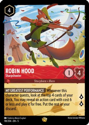 Robin Hood - Sharpshooter (118/204) [Shimmering Skies] - Deck Out Gaming