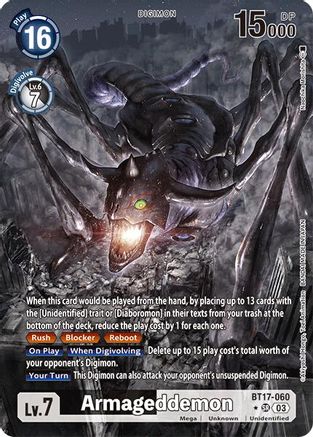 Armageddemon (Alternate Art) (BT17-060) [Secret Crisis] Foil - Deck Out Gaming