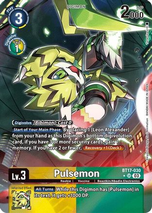 Pulsemon (Alternate Art) (BT17-030) [Secret Crisis] Foil - Deck Out Gaming