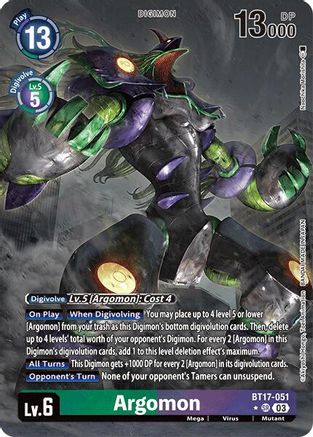 Argomon - BT17-051 (Alternate Art) (BT17-051) [Secret Crisis] Foil - Deck Out Gaming