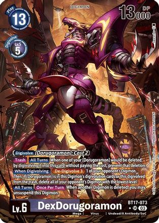 DexDorugoramon (Alternate Art) (BT17-073) [Secret Crisis] Foil - Deck Out Gaming