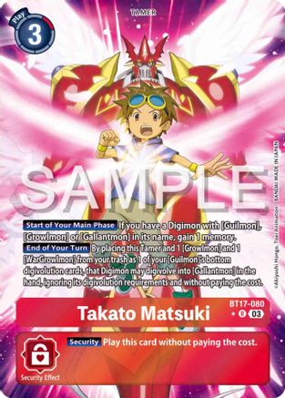 Takato Matsuki (Alternate Art) (BT17-080) [Secret Crisis] Foil - Deck Out Gaming