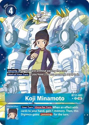 Koji Minamoto (Alternate Art) (BT17-083) [Secret Crisis] Foil - Deck Out Gaming