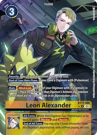 Leon Alexander (Alternate Art) (BT17-086) [Secret Crisis] Foil - Deck Out Gaming