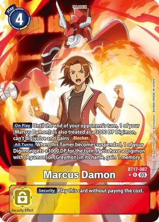 Marcus Damon (Alternate Art) (BT17-087) [Secret Crisis] Foil - Deck Out Gaming