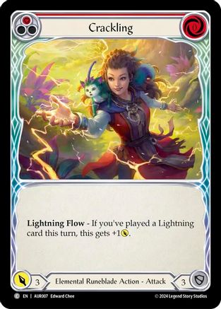 Crackling (Red) (AUR007) [1st Strike] - Deck Out Gaming
