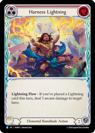 Harness Lightning (Red) (AUR013) [1st Strike] - Deck Out Gaming