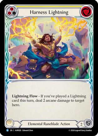 Harness Lightning (Yellow) (AUR020) [1st Strike] - Deck Out Gaming