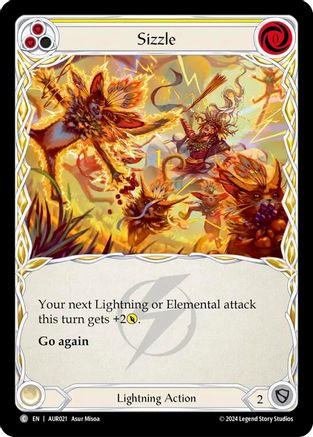 Sizzle (Yellow) (AUR021) [1st Strike] - Deck Out Gaming