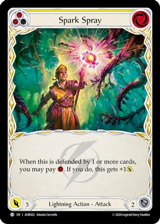 Spark Spray (Yellow) (AUR022) [1st Strike] - Deck Out Gaming