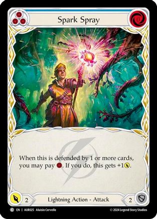 Spark Spray (Blue) (AUR025) [1st Strike] - Deck Out Gaming