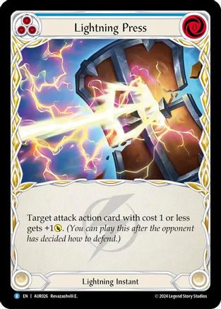 Lightning Press (AUR026) [1st Strike] - Deck Out Gaming