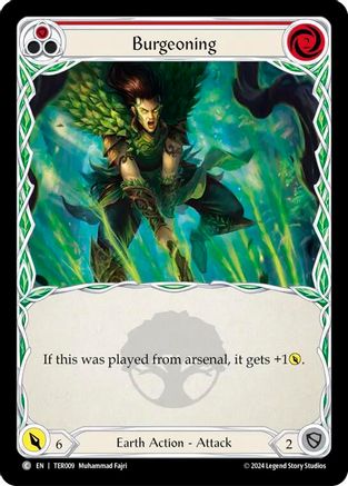Burgeoning (Red) (TER009) [1st Strike] - Deck Out Gaming