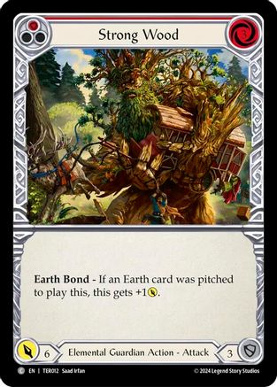 Strong Wood (Red) (TER012) [1st Strike] - Deck Out Gaming
