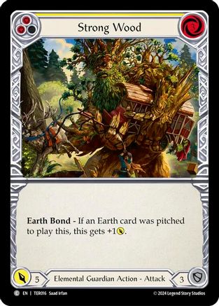 Strong Wood (Yellow) (TER016) [1st Strike] - Deck Out Gaming