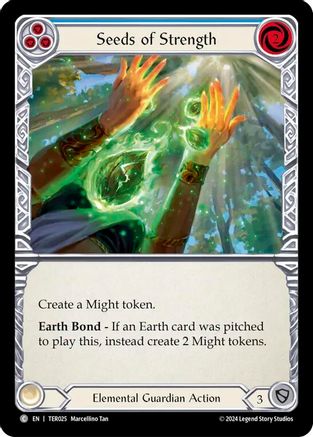 Seeds of Strength (Blue) (TER025) [1st Strike] - Deck Out Gaming