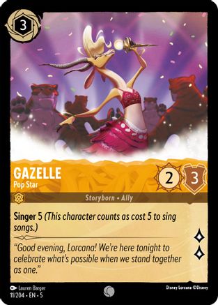 Gazelle - Pop Star (11/204) [Shimmering Skies] - Deck Out Gaming