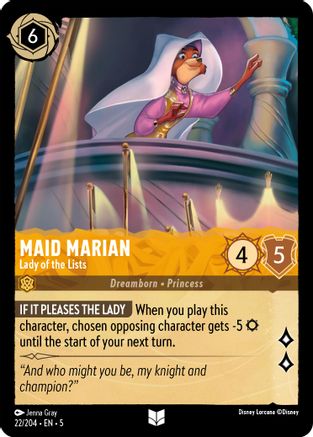 Maid Marian - Lady of the Lists (22/204) [Shimmering Skies] - Deck Out Gaming