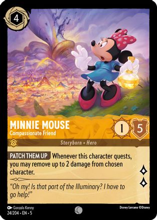 Minnie Mouse - Compassionate Friend (24/204) [Shimmering Skies] - Deck Out Gaming