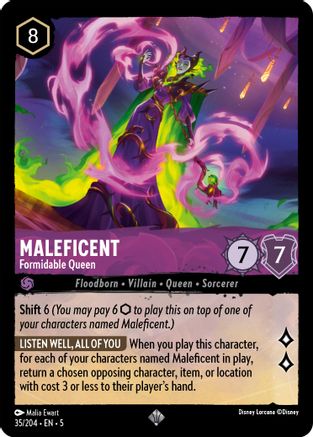 Maleficent - Formidable Queen (35/204) [Shimmering Skies] - Deck Out Gaming