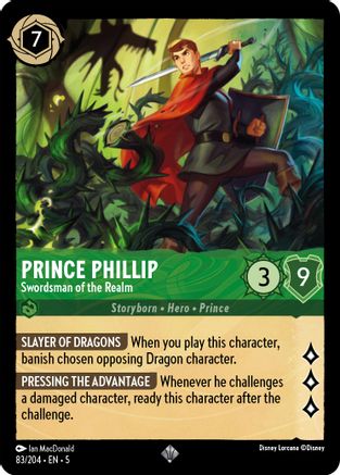 Prince Phillip - Swordsman of the Realm (83/204) [Shimmering Skies] - Deck Out Gaming