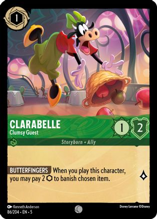 Clarabelle - Clumsy Guest (86/204) [Shimmering Skies] - Deck Out Gaming