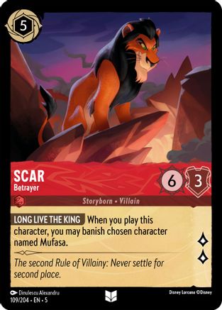 Scar - Betrayer (109/204) [Shimmering Skies] Cold Foil - Deck Out Gaming