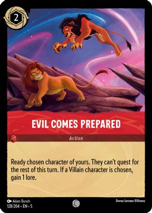 Evil Comes Prepared (128/204) [Shimmering Skies] - Deck Out Gaming