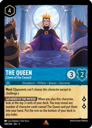 The Queen - Crown of the Council (148/204) [Shimmering Skies] - Deck Out Gaming