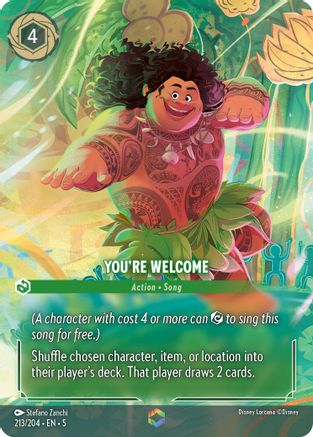 You're Welcome (Enchanted) (213/204) [Shimmering Skies] Holofoil - Deck Out Gaming