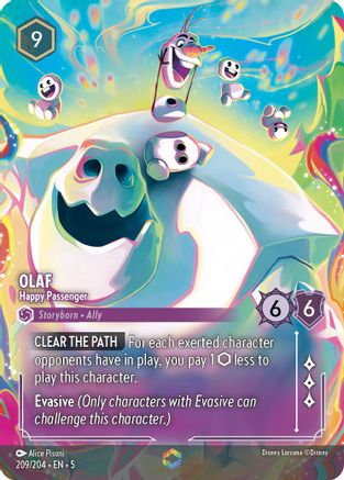 Olaf - Happy Passenger (Enchanted) (209/204) [Shimmering Skies] Holofoil - Deck Out Gaming