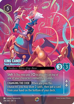 King Candy - Sweet Abomination (Enchanted) (218/204) [Shimmering Skies] Holofoil - Deck Out Gaming