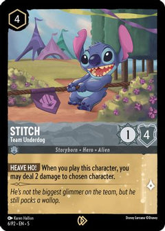 Stitch - Team Underdog (6) [Disney Lorcana Promo Cards] Cold Foil - Deck Out Gaming