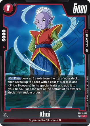Khai (FB03-003) [Raging Roar] - Deck Out Gaming
