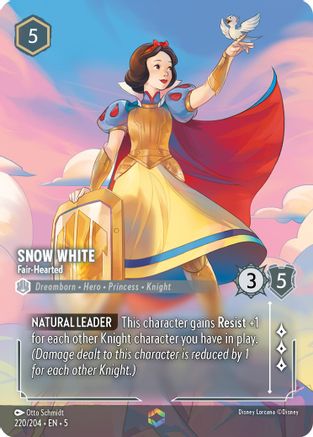 Snow White - Fair-Hearted (Enchanted) (220/204) [Shimmering Skies] Holofoil - Deck Out Gaming