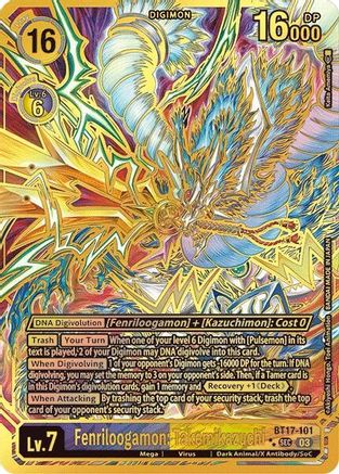 Fenriloogamon: Takemikazuchi (Textured) (BT17-101) [Secret Crisis] Foil - Deck Out Gaming