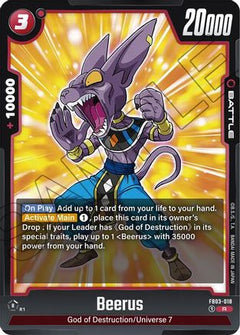 Beerus - FB03-018 (FB03-018) [Raging Roar] Foil - Deck Out Gaming
