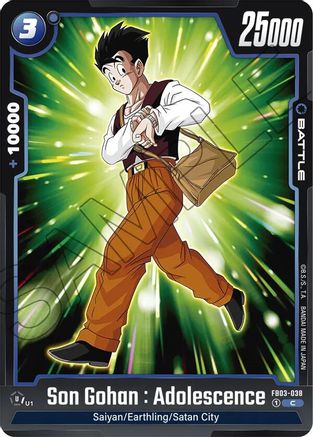 Son Gohan : Adolescence - FB03-038 (FB03-038) [Raging Roar] - Deck Out Gaming