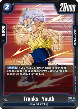 Trunks : Youth (FB03-041) [Raging Roar] - Deck Out Gaming