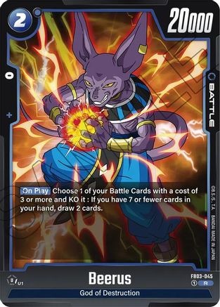 Beerus - FB03-045 (FB03-045) [Raging Roar] Foil - Deck Out Gaming