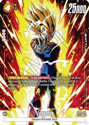 Vegeta - FB03-089 (Alternate Art) (FB03-089) [Raging Roar] Foil - Deck Out Gaming