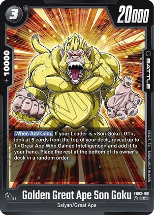 Golden Great Ape Son Goku (FB03-106) [Raging Roar] - Deck Out Gaming