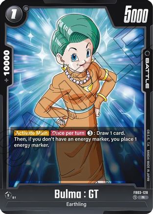 Bulma : GT (FB03-128) [Raging Roar] Foil - Deck Out Gaming