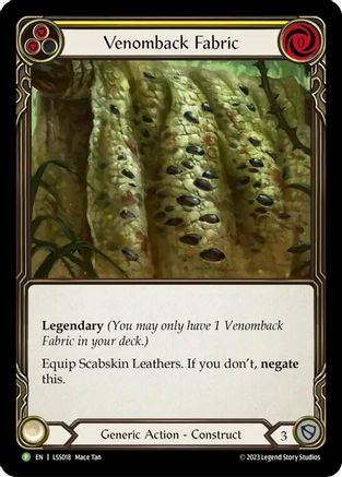 Venomback Fabric - LSS018 (LSS018) [Flesh and Blood: Promo Cards] Cold Foil - Deck Out Gaming
