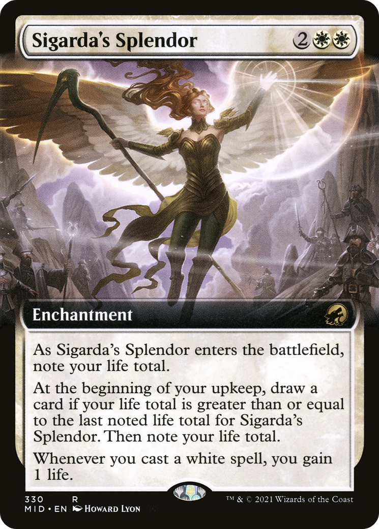 Sigarda's Splendor (Extended Art) (330) [Innistrad: Midnight Hunt] foil - Deck Out Gaming