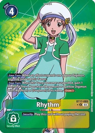 Rhythm (Box Promotion Pack: Secret Crisis) (BT17-089) [Secret Crisis] Foil - Deck Out Gaming