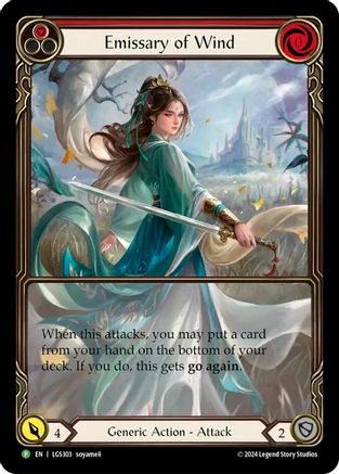 Emissary of Wind - LGS303 (LGS303) [Flesh and Blood: Promo Cards] Rainbow Foil - Deck Out Gaming