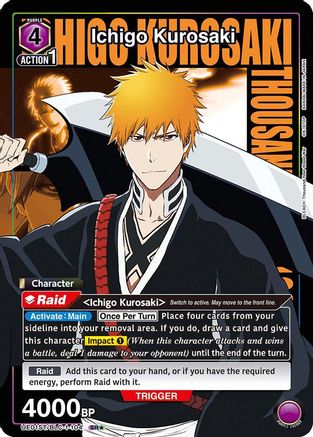 Ichigo Kurosaki (104) (SR*) (UE01ST/BLC-1-104) [BLEACH: Thousand-Year Blood War Starter Deck] - Deck Out Gaming