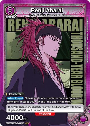 Renji Abarai (105) (UE01ST/BLC-1-105) [BLEACH: Thousand-Year Blood War Starter Deck] Foil - Deck Out Gaming